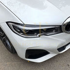 Gloss Black Headlight Trims for BMW 3 Series G20 G21 Pre-LCI 19-22