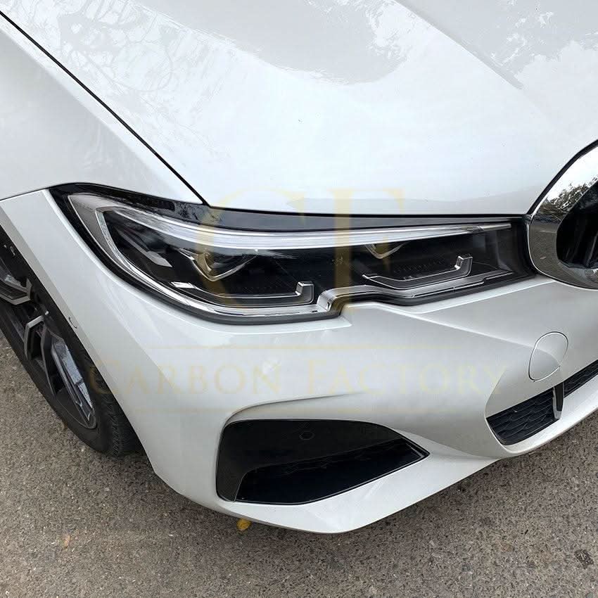 Gloss Black Headlight Trims for BMW 3 Series G20 G21 Pre-LCI 19-22