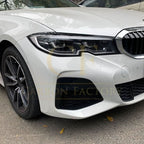 Gloss Black Headlight Trims for BMW 3 Series G20 G21 Pre-LCI 19-22
