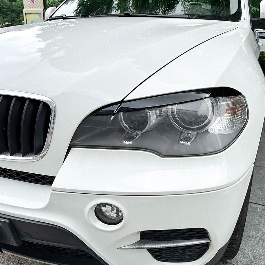Gloss Black Headlight Trims for BMW E70 X5 08-14