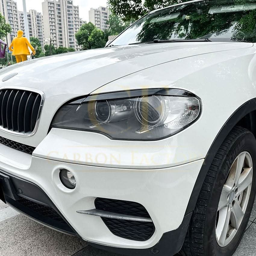 Gloss Black Headlight Trims for BMW E70 X5 08-14