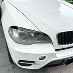 Gloss Black Headlight Trims for BMW E70 X5 08-14