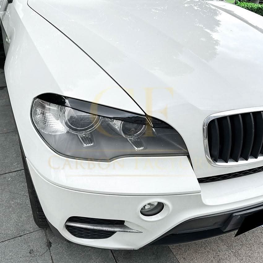 Gloss Black Headlight Trims for BMW E70 X5 08-14