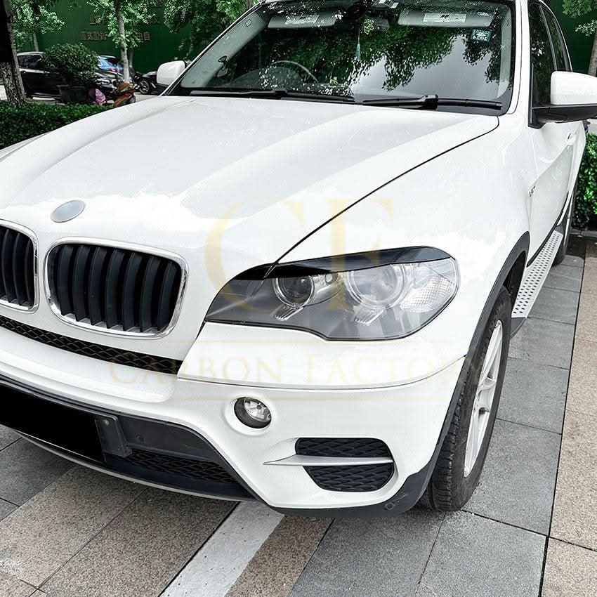 Gloss Black Headlight Trims for BMW E70 X5 08-14