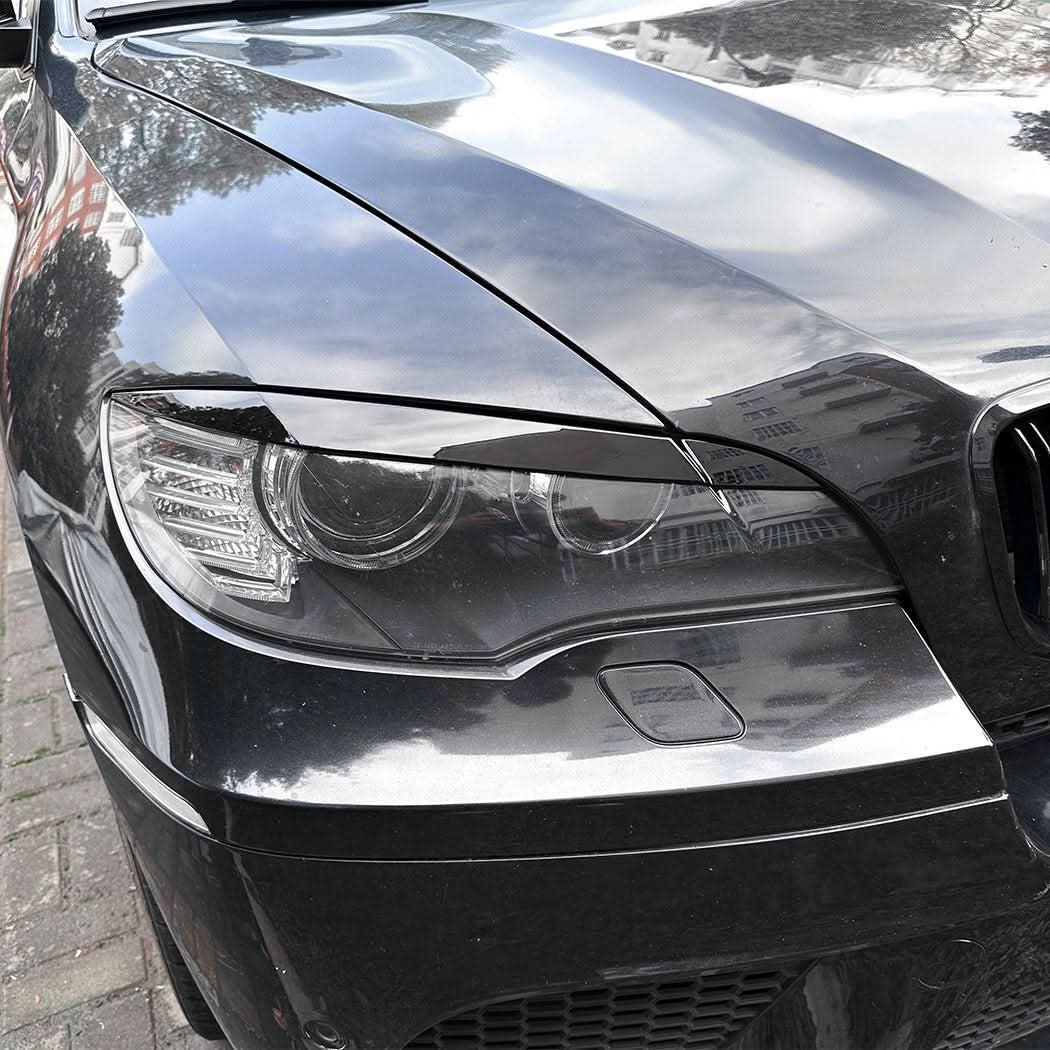 Gloss Black Headlight Trims for BMW E71 X6 08-14