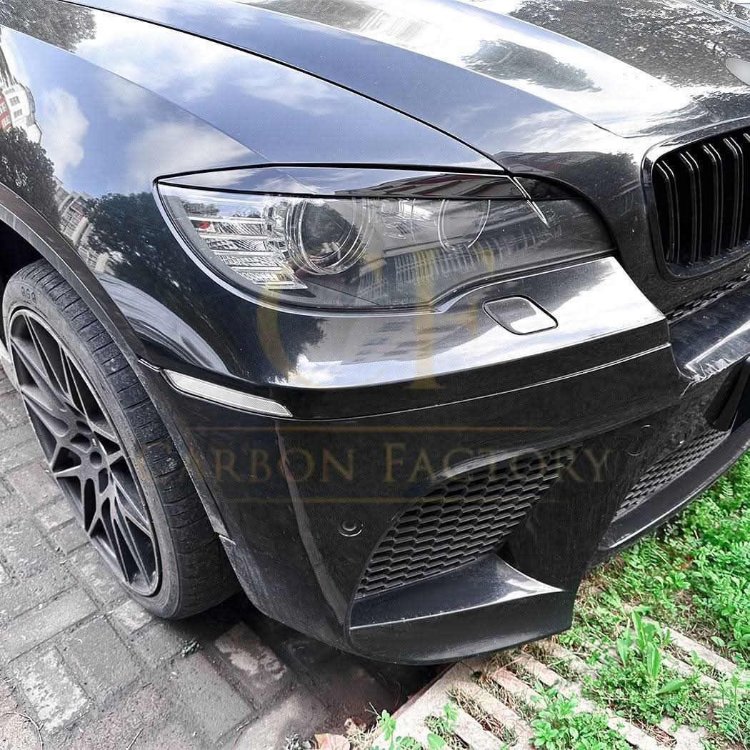 Gloss Black Headlight Trims for BMW E71 X6 08-14