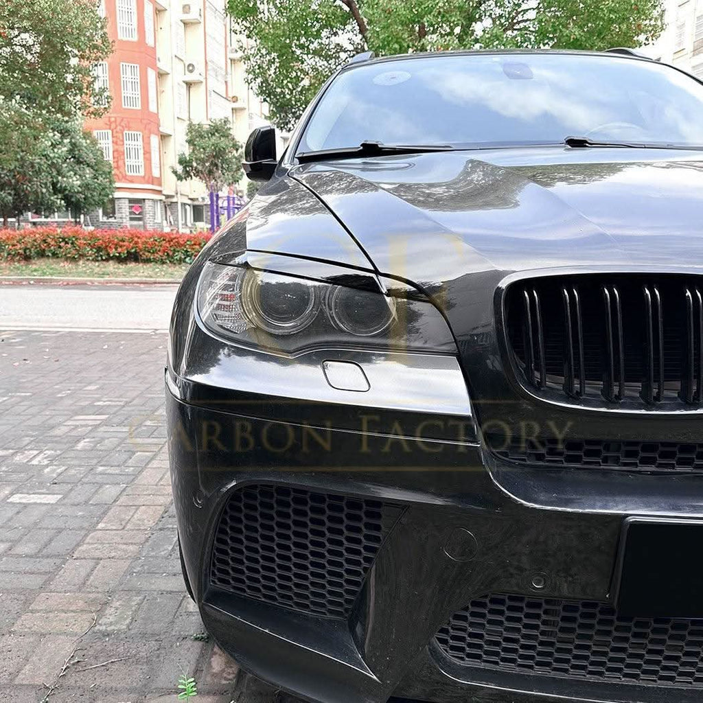 Gloss Black Headlight Trims for BMW E71 X6 08-14
