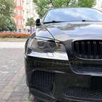 Gloss Black Headlight Trims for BMW E71 X6 08-14