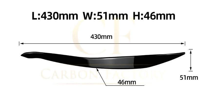 Gloss Black Headlight Trims for BMW F10 F11 5 Series inc M5 LCI 15-17