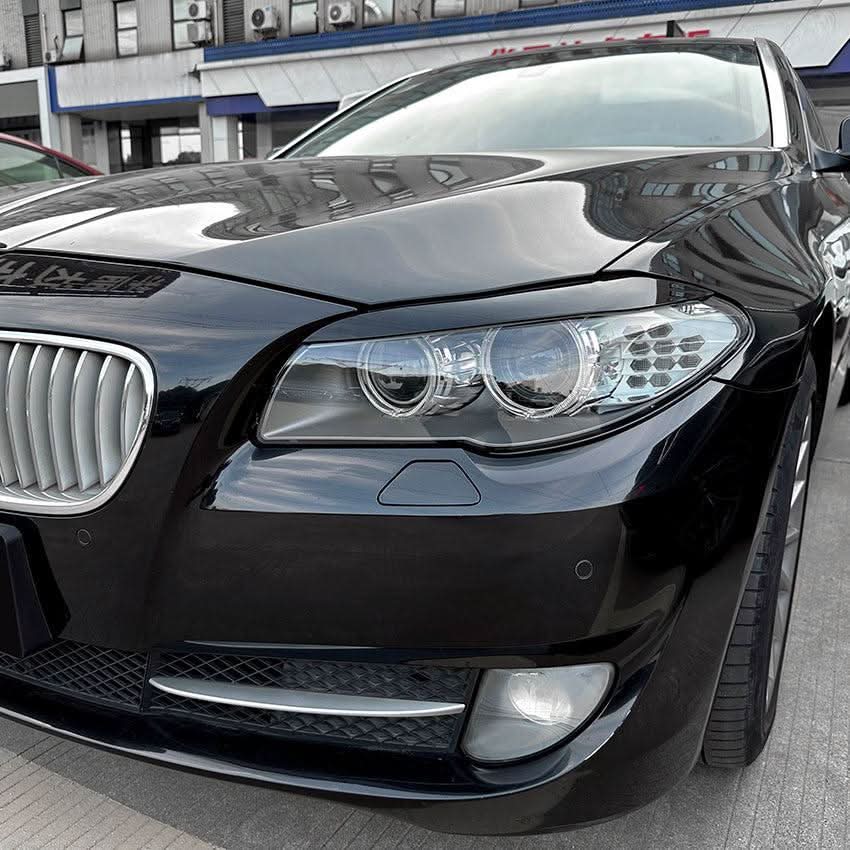 Gloss Black Headlight Trims for BMW F10 F11 5 Series inc M5 Pre-LCI 10-14