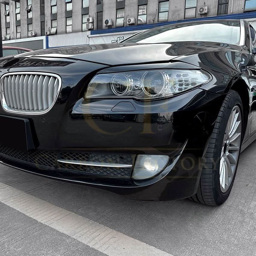 Gloss Black Headlight Trims for BMW F10 F11 5 Series inc M5 Pre-LCI 10-14