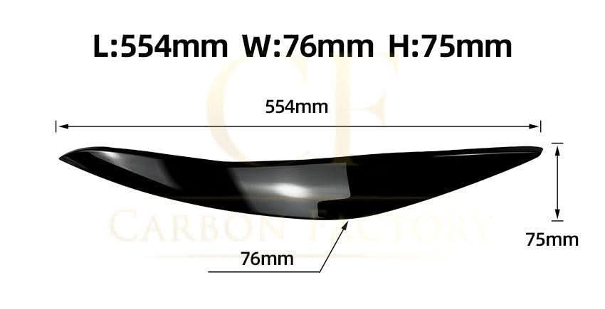 Gloss Black Headlight Trims for BMW F10 F11 5 Series inc M5 Pre-LCI 10-14