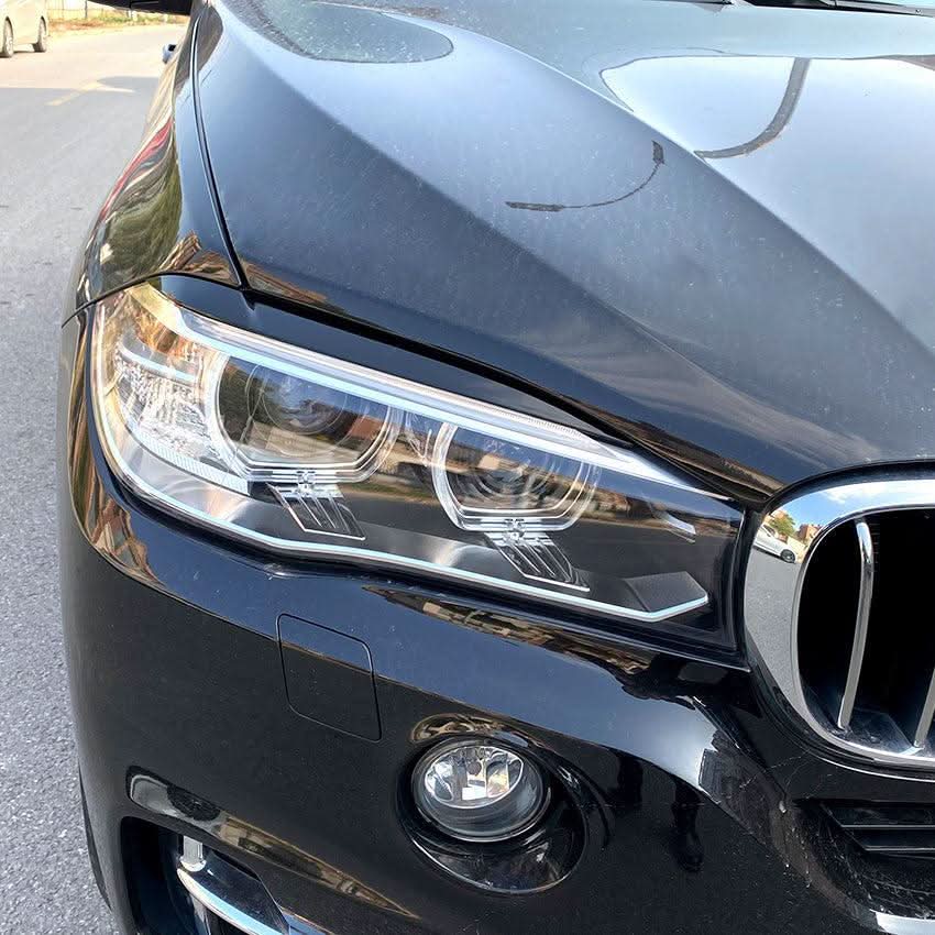 Gloss Black Headlight Trims for BMW F15 X5 F16 X6 14-18