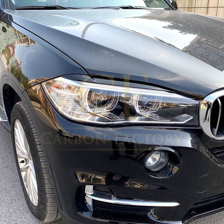 Gloss Black Headlight Trims for BMW F15 X5 F16 X6 14-18