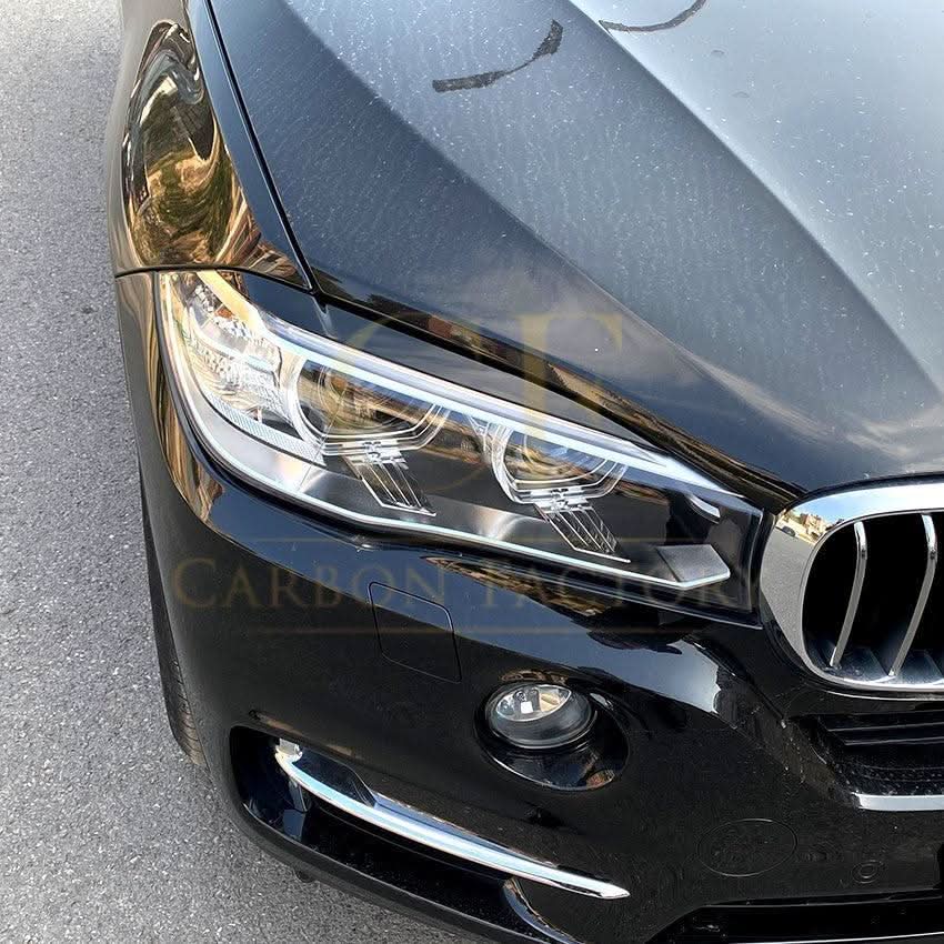 Gloss Black Headlight Trims for BMW F15 X5 F16 X6 14-18
