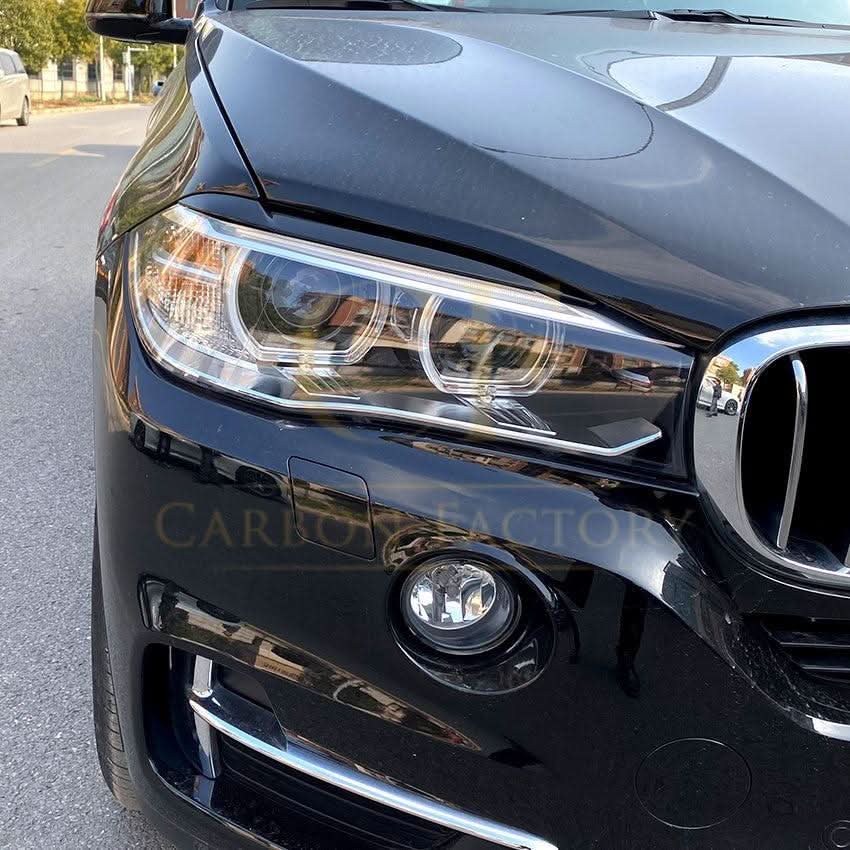 Gloss Black Headlight Trims for BMW F15 X5 F16 X6 14-18