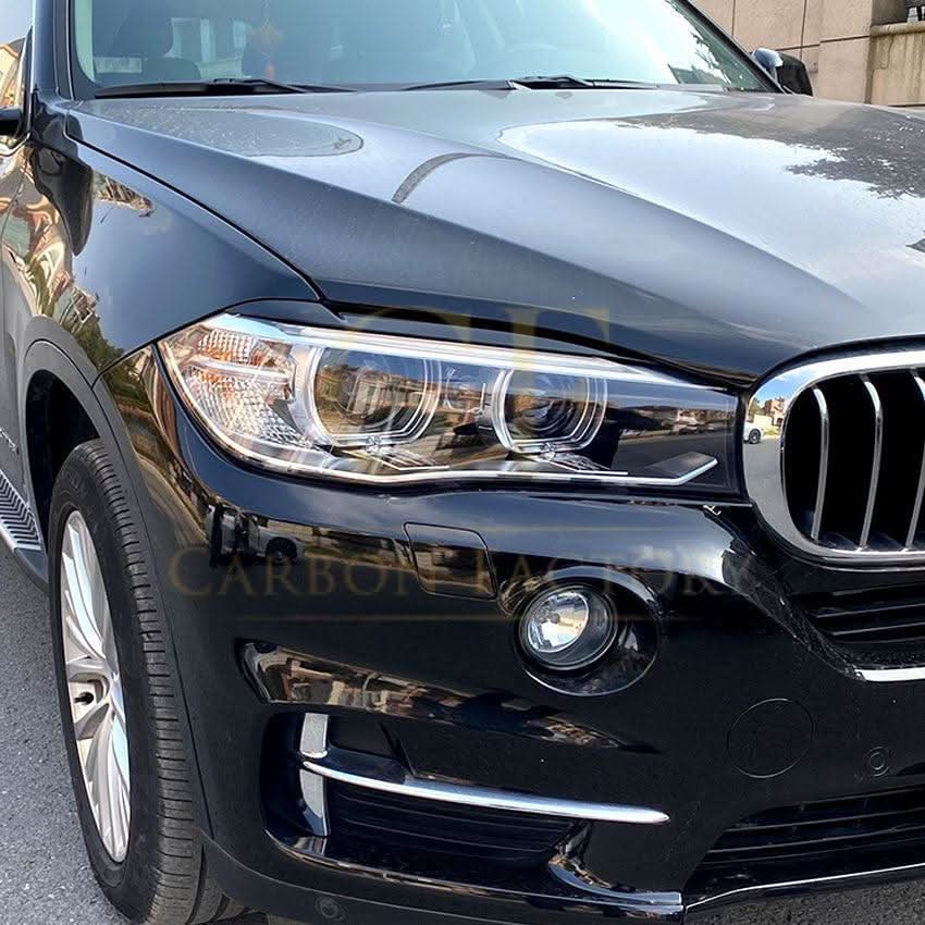Gloss Black Headlight Trims for BMW F15 X5 F16 X6 14-18