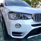 Gloss Black Headlight Trims for BMW F25 X3 F26 X4 LCI 14-17