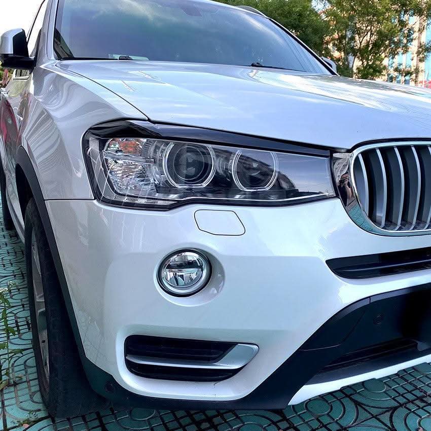 Gloss Black Headlight Trims for BMW F25 X3 F26 X4 LCI 14-17