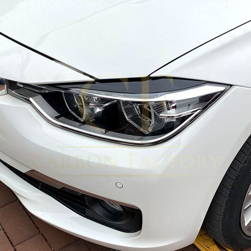 Gloss Black Headlight Trims for BMW F30 F31 3 Series 12-19
