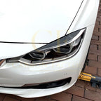 Gloss Black Headlight Trims for BMW F30 F31 3 Series 12-19