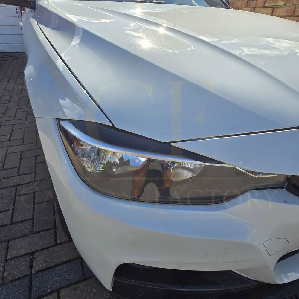 Gloss Black Headlight Trims for BMW F30 F31 3 Series 12-19