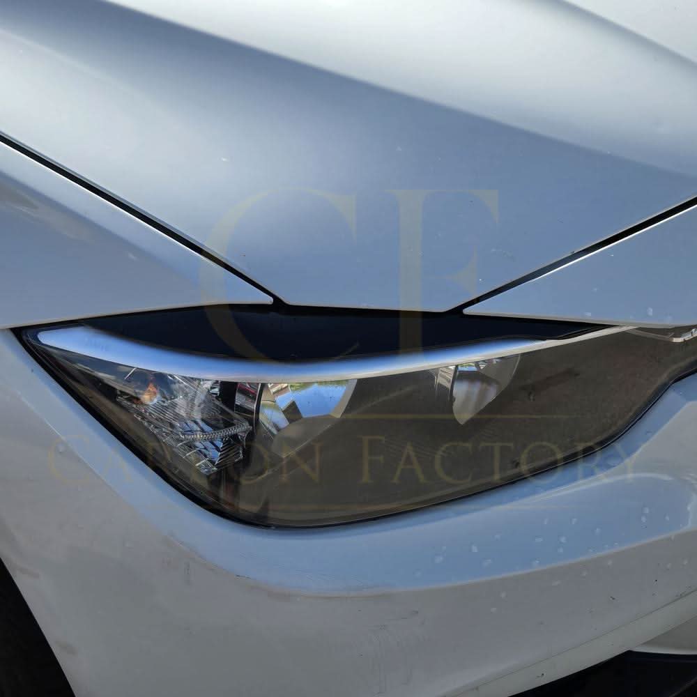 Gloss Black Headlight Trims for BMW F30 F31 3 Series 12-19