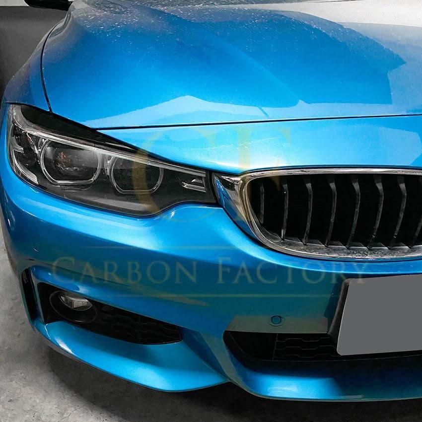Gloss Black Headlight Trims for BMW F32 F33 F36 4 Series 14-20