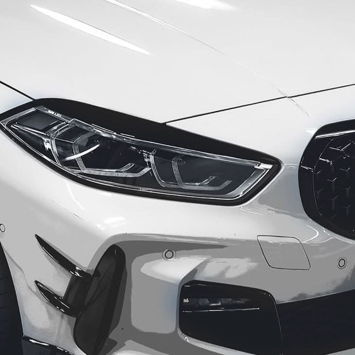Gloss Black Headlight Trims for BMW F40 1 Series 19-24