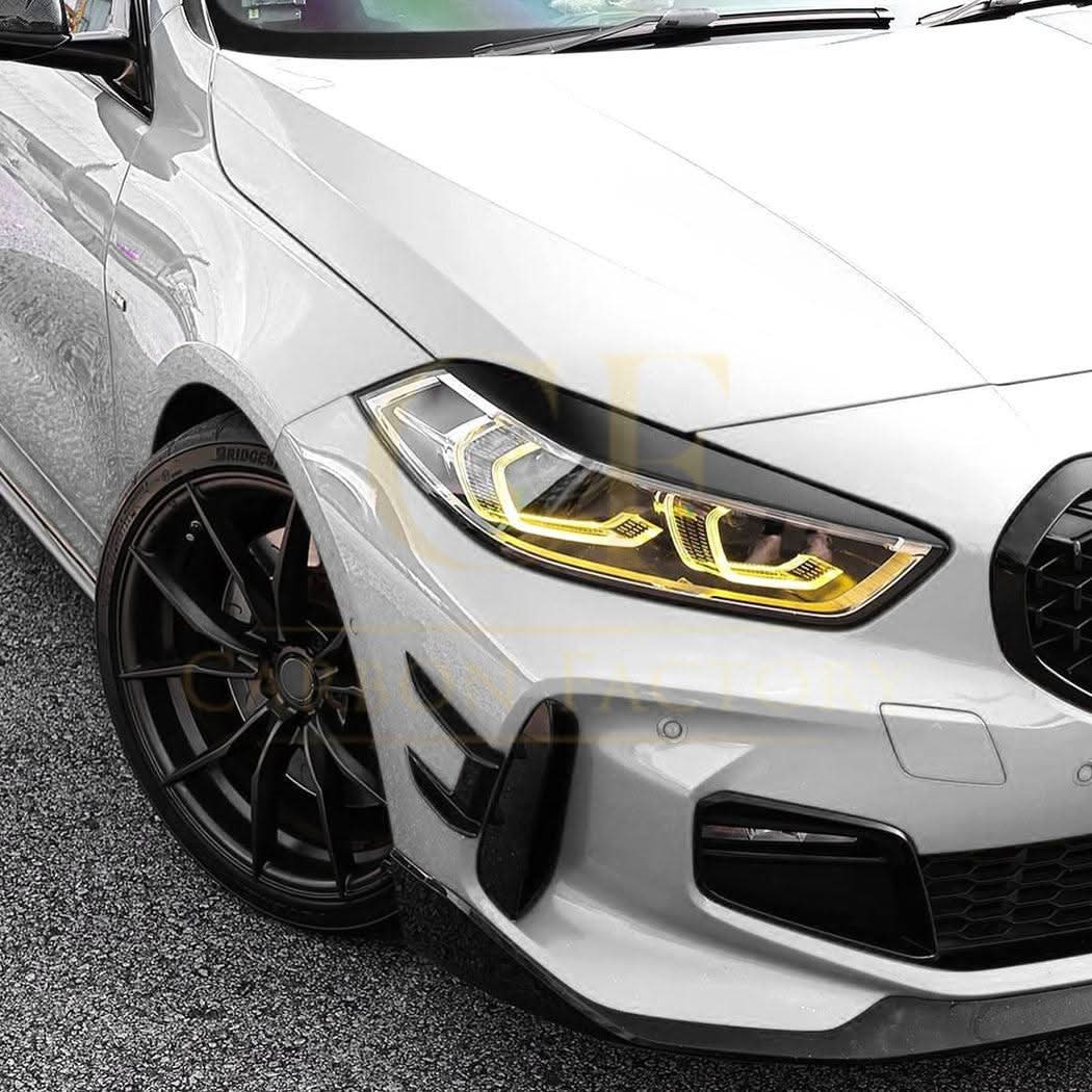 Gloss Black Headlight Trims for BMW F40 1 Series 19-24