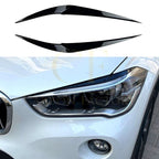 Gloss Black Headlight Trims for BMW F48 X1 16-22