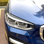 Gloss Black Headlight Trims for BMW G01 X3 G02 X4 18-24