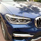 Gloss Black Headlight Trims for BMW G01 X3 G02 X4 18-24