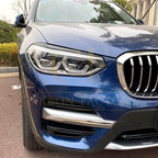 Gloss Black Headlight Trims for BMW G01 X3 G02 X4 18-24