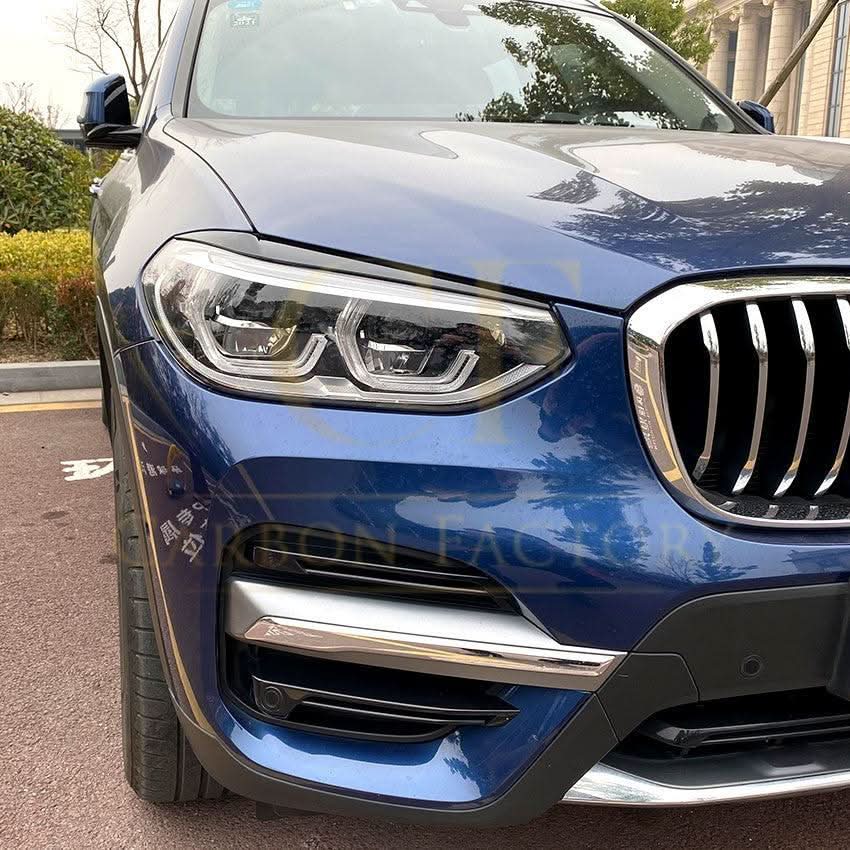 Gloss Black Headlight Trims for BMW G01 X3 G02 X4 18-24