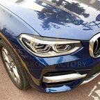 Gloss Black Headlight Trims for BMW G01 X3 G02 X4 18-24