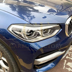 Gloss Black Headlight Trims for BMW G01 X3 G02 X4 18-24