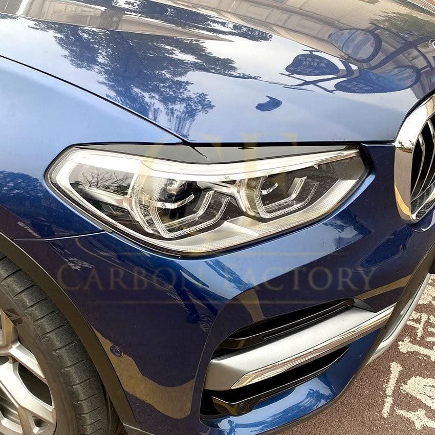 Gloss Black Headlight Trims for BMW G01 X3 G02 X4 18-24