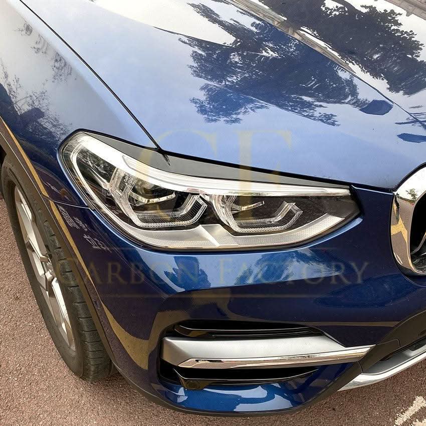 Gloss Black Headlight Trims for BMW G01 X3 G02 X4 18-24