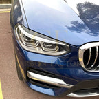 Gloss Black Headlight Trims for BMW G01 X3 G02 X4 18-24