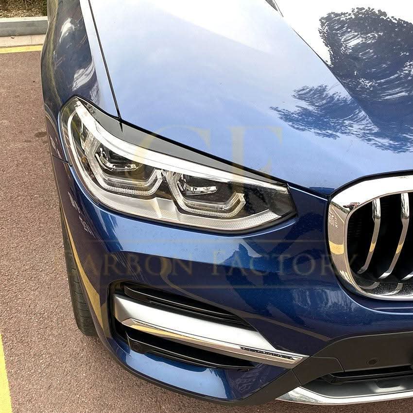 Gloss Black Headlight Trims for BMW G01 X3 G02 X4 18-24