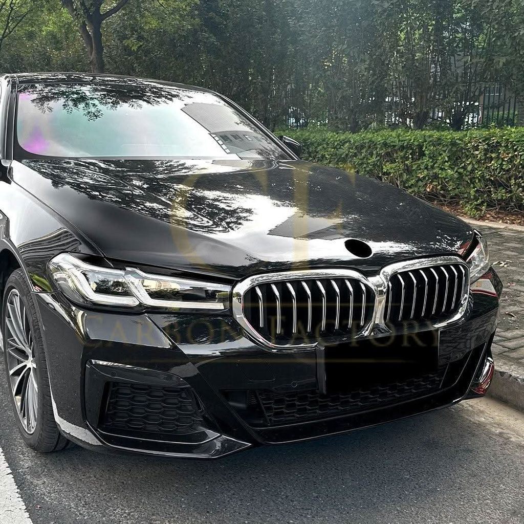 Gloss Black Headlight Trims for BMW G30 G31 LCI 5 Series 21-23