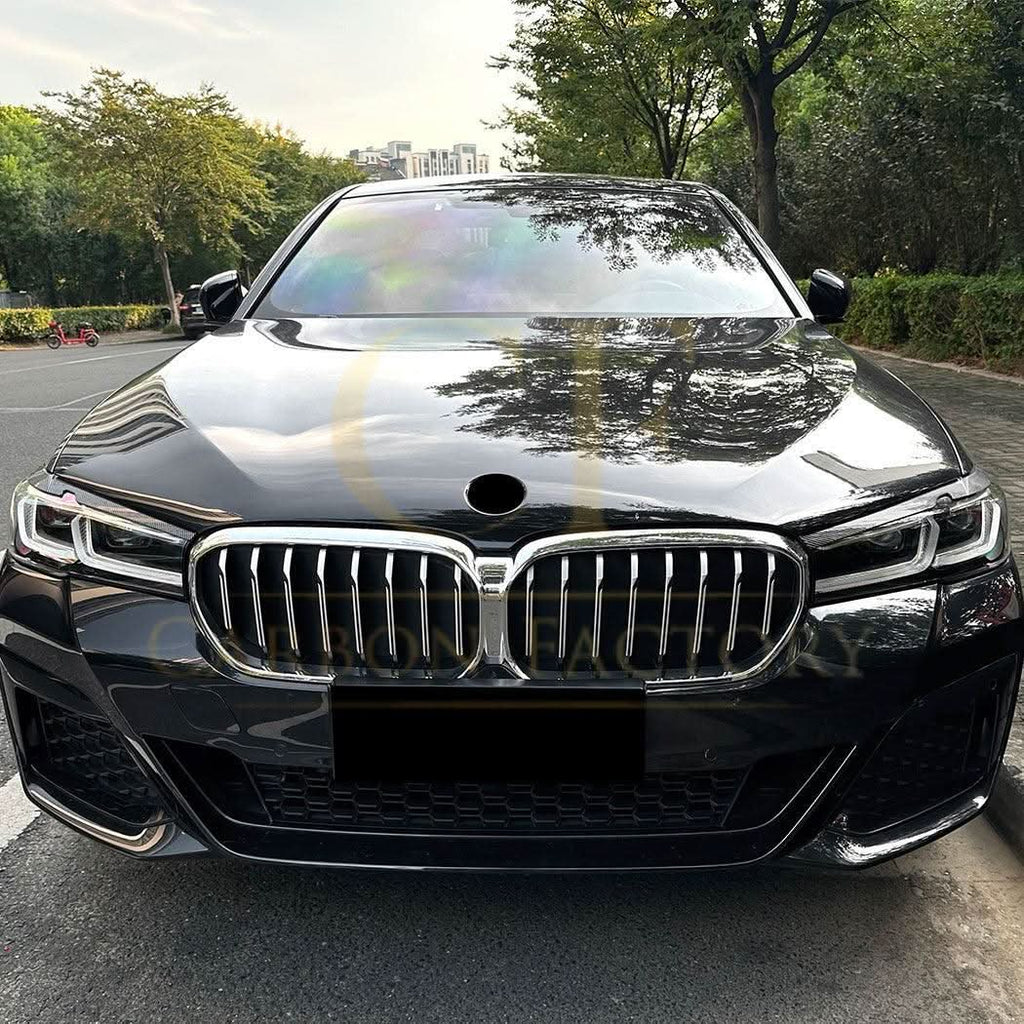 Gloss Black Headlight Trims for BMW G30 G31 LCI 5 Series 21-23
