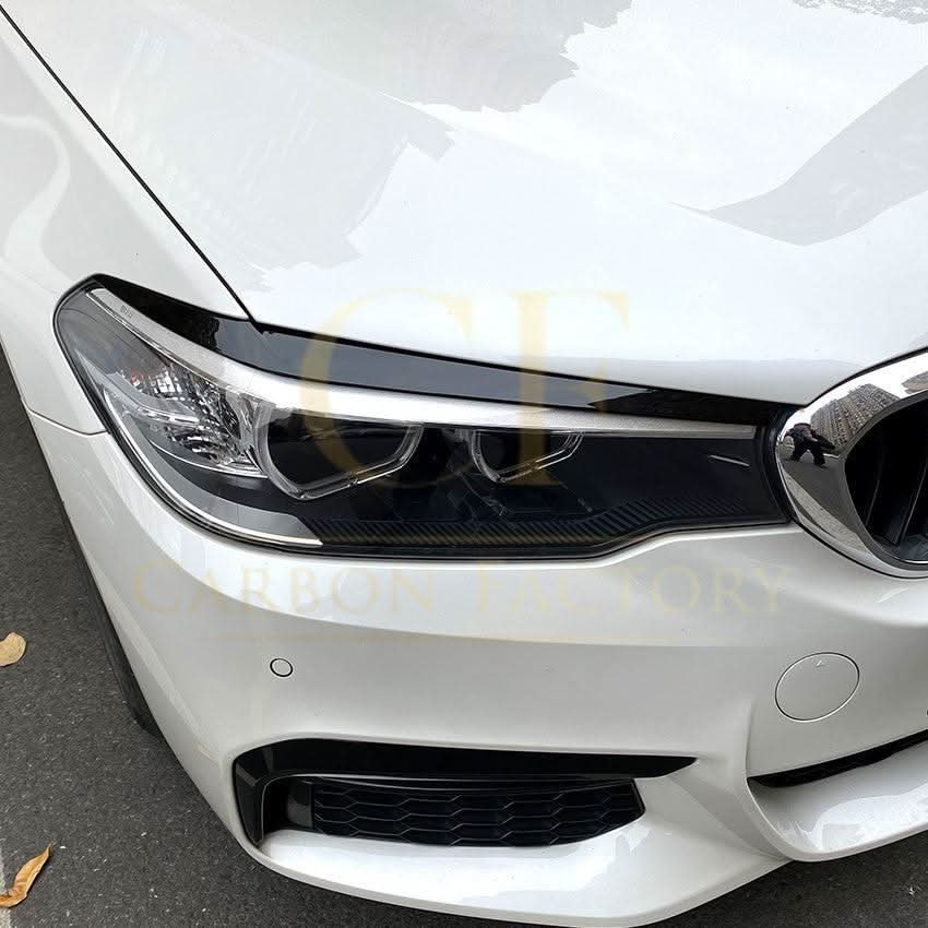 Gloss Black Headlight Trims for BMW G30 G31 Pre-LCI 5 Series 17-20