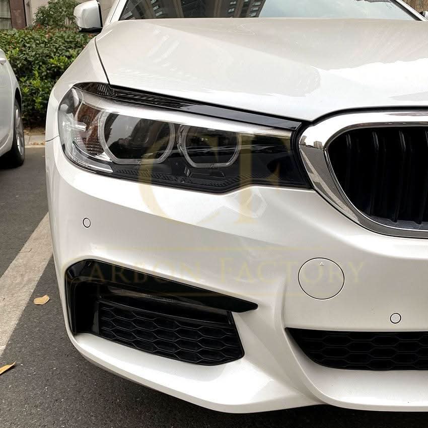 Gloss Black Headlight Trims for BMW G30 G31 Pre-LCI 5 Series 17-20
