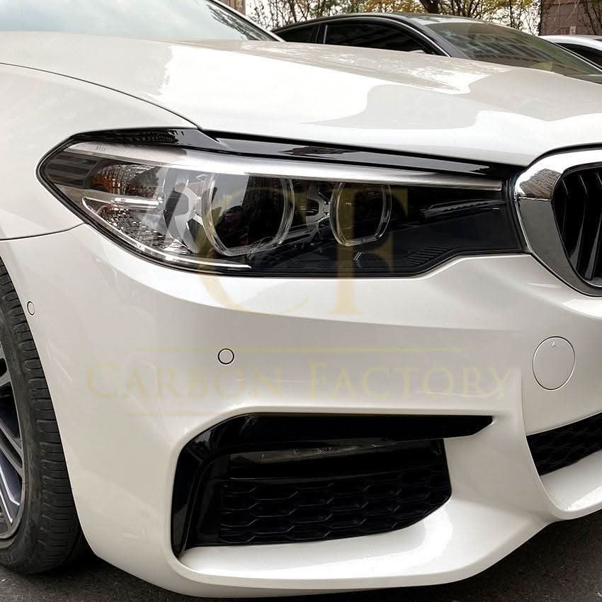 Gloss Black Headlight Trims for BMW G30 G31 Pre-LCI 5 Series 17-20