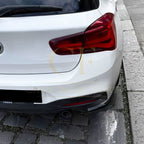 Gloss Black Rear Bumper Spats for BMW F20 F21 1 Series LCI M Sport 15-19