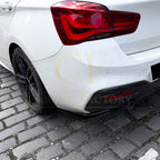 Gloss Black Rear Bumper Spats for BMW F20 F21 1 Series LCI M Sport 15-19