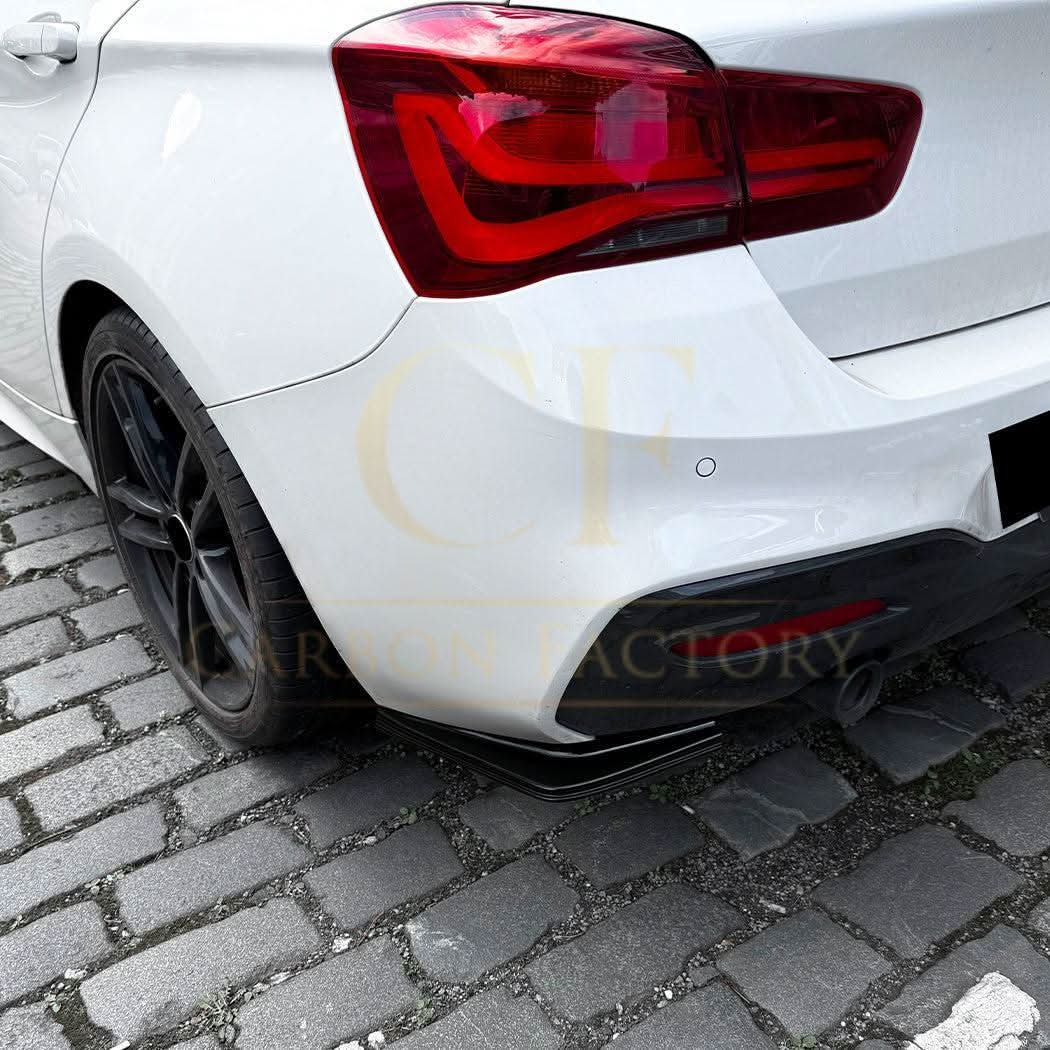 Gloss Black Rear Bumper Spats for BMW F20 F21 1 Series LCI M Sport 15-19