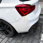 Gloss Black Rear Bumper Spats for BMW F20 F21 1 Series LCI M Sport 15-19